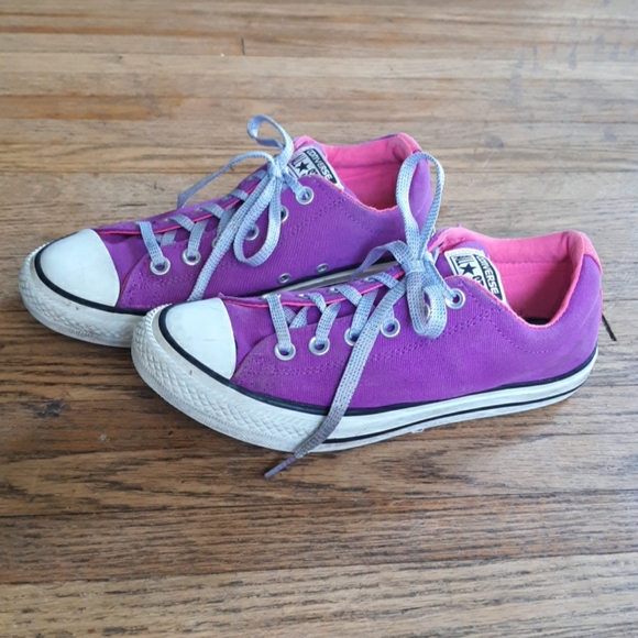 Converse All Star Shoes Purple & Pink Size 5 Adult - Picture 4 of 8